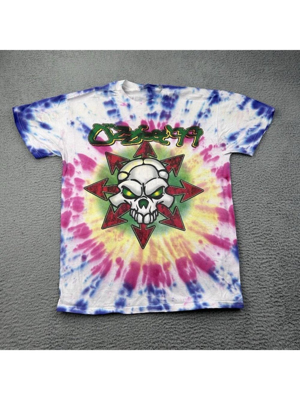 Ozzfest 99 VTG Tie Dye Shirt Size Large Delta Rob Zombie Deftones